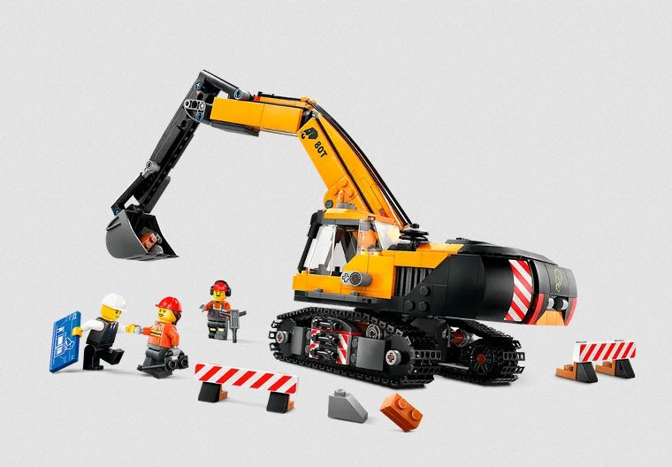 Lego 60420 City Yellow Construction Excavator