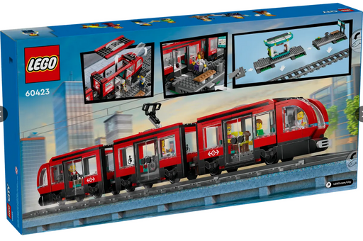 Lego 60423 City Downtown Streetcar And Station