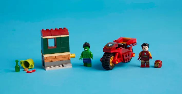 Lego 76287 Iron Man With Bike And The Hulk Marvel Ages:4+