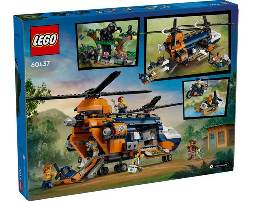 Lego 60437 City Jungle Explorer Helicopter At Base Camp 