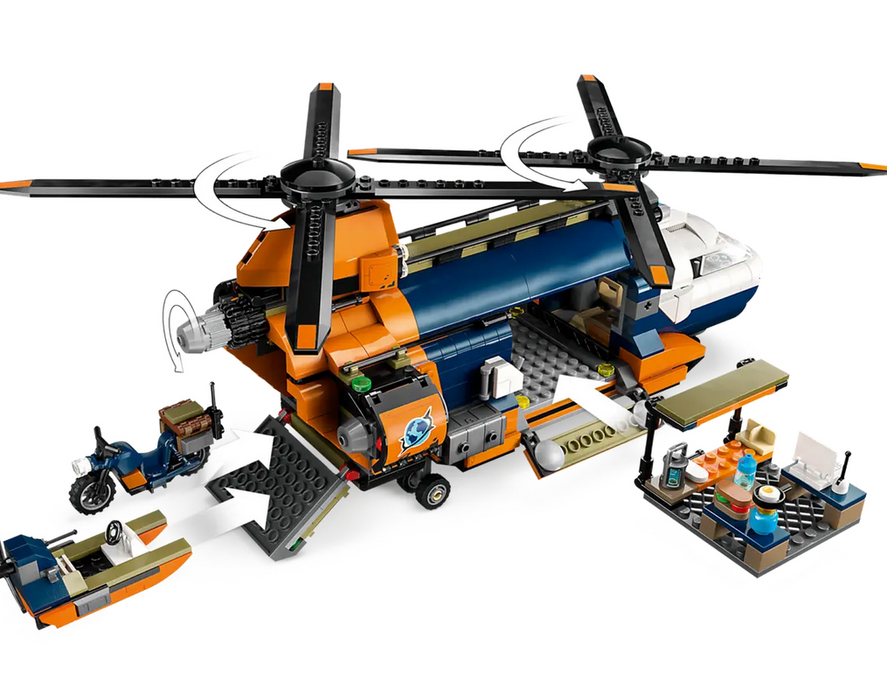 Lego 60437 City Jungle Explorer Helicopter At Base Camp 