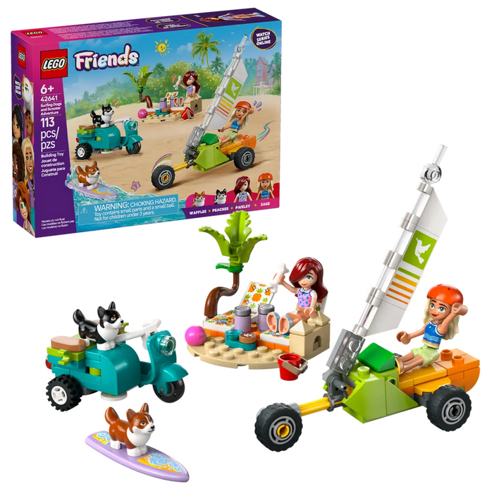 Lego 42641 Friends Surfing Dogs And Scooter Adventure