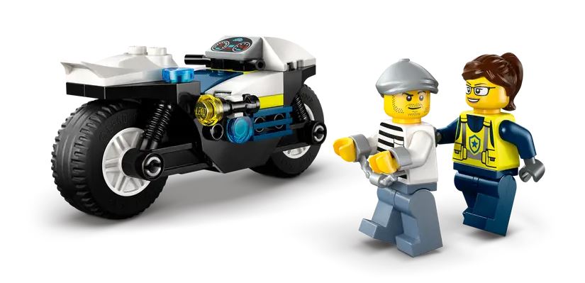 Lego 60455 City Police Motorcycle Chase Ages:4+