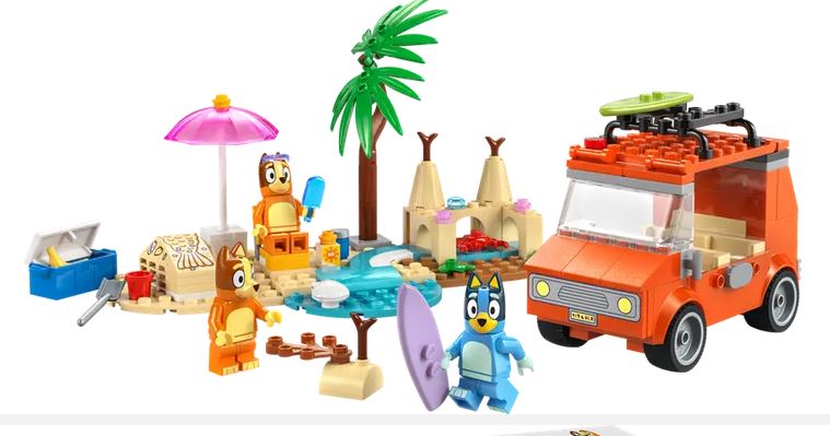 Lego 11202 Bluey  Beach Trip & Family Car Trip 4+