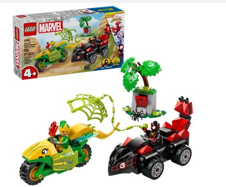 Lego 11198 Marvel Spin & Electro Dinosaur Vehicle Chase 4+ Set