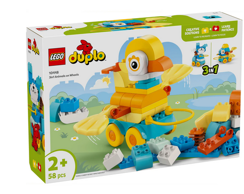 Duplo 10448 3 In 1 Animals On Wheels Ages :2+