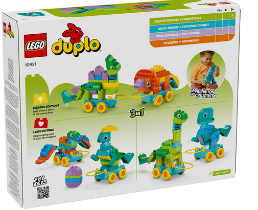 Lego 10451 Duplo 3 In 1 Dinosaurs On Wheels