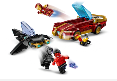 Lego 76310 Marvel Iron Man Car & Black Panther Vs Red Hulk Ages:7+