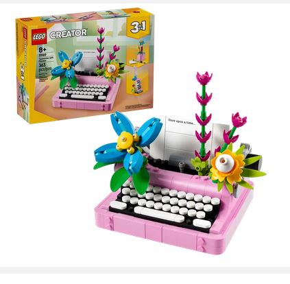 Lego 31169 Creator Typewriter With Flowers