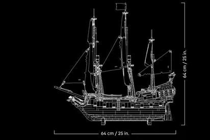 Lego 10365 Black Pearl Captain Jack Sparrow's Pirate Ship Ages:18+