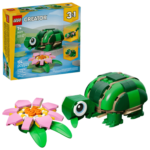 Lego 31377 Creator Turtle With A Water Lily Flower