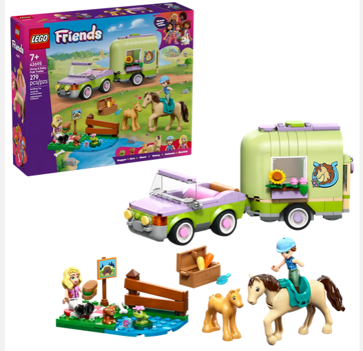 Lego 42695 Horse And Baby Foal Trailer