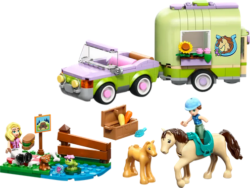 Lego 42695 Horse And Baby Foal Trailer