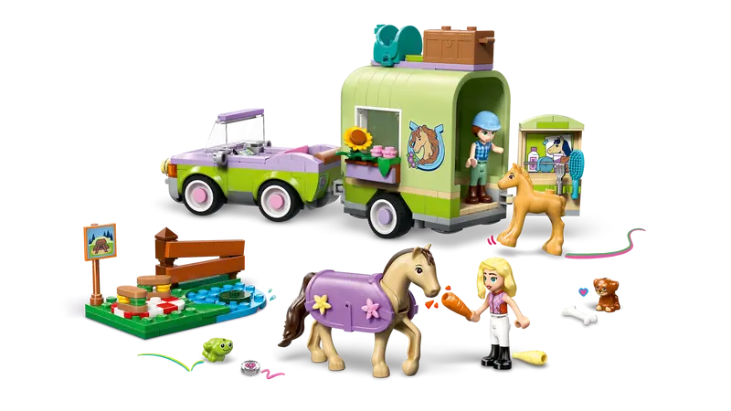 Lego 42695 Horse And Baby Foal Trailer