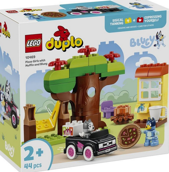 Lego 10469 Duplo Pizza Girls With Muffin And Bluey