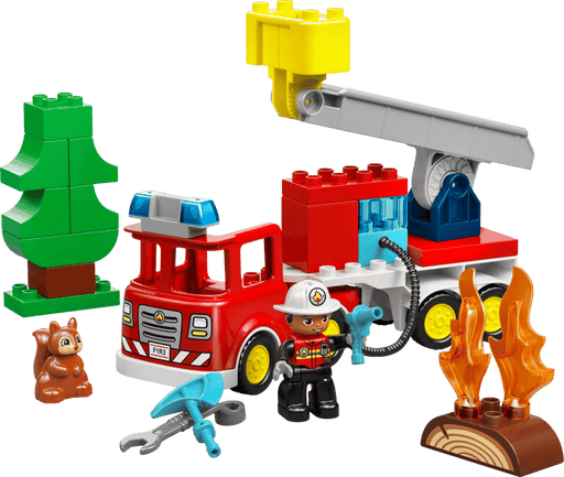 Lego 10473 Duplo Fitre Truck With Hose & Firefighter