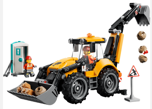 Lego 60480 City Yellow Backhoe Loader