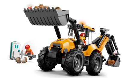 Lego 60480 City Yellow Backhoe Loader