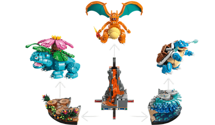 Lego 72168 Poke'mon Venusaur-charizard-blastoise