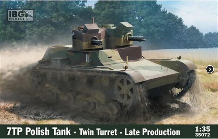 Ibg 7tp Polish Tank Twin Turret Late Production 1/35 Scale Plastic Model Kit