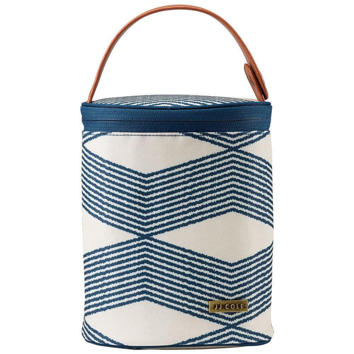Jj Cole Insulated Navy Twine Bottle Bag