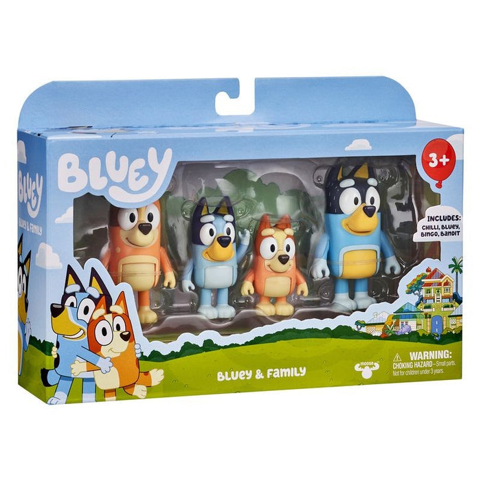 Bluey And Family Figure 4 Pack