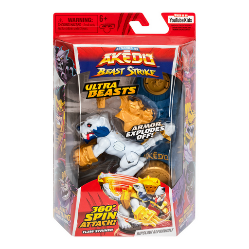 Akedo Beast Strike Ultra Beast Ripclaw Alphawolf Single Pack