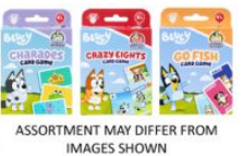 Bluey Card Game 12pc Cdu Asstd