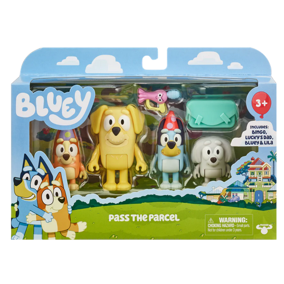 Bluey Pass The Parcel S9 Figure 4 Pack