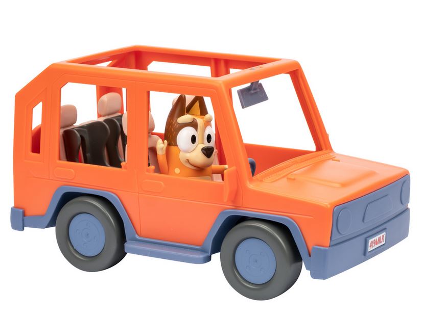 Bluey Heeler Family Road Trip 4wd Vehicle With Chilli Figure