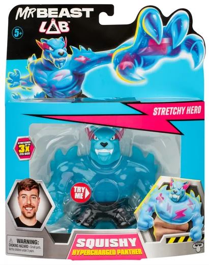 Mr Beast Lab Goojitzu Squishy Hypercharhed Panther Stretchy Hero