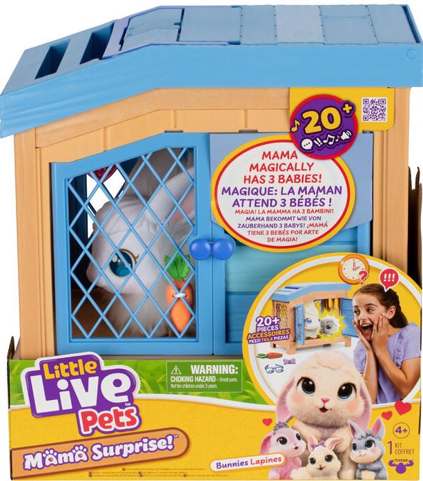 Little Live Pets Mama Bunny Surprise In Cage Playset