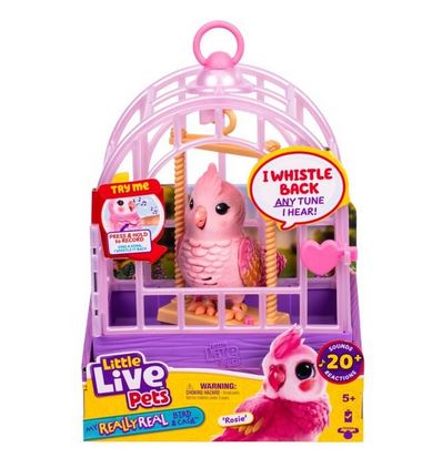 Little Live Pets Rosie The Cockatiel In Birdcage With 20+ Sounds