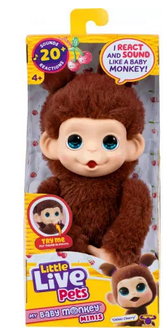 Little Live Pets My Baby Monkey Minis Asstd