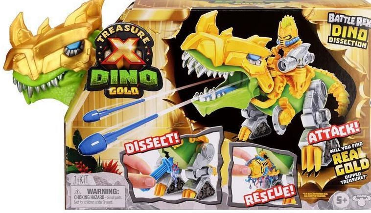 Treasure X Dino Gold Dino Dissection Battle Rex Series 5