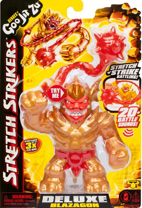 Goo Jit Zu Stretch Strikers Dlx Blazagon With Sounds