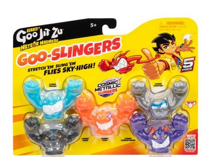 Goo-jit Zu Goo Slingers 5 Pack Cosmic Metallic
