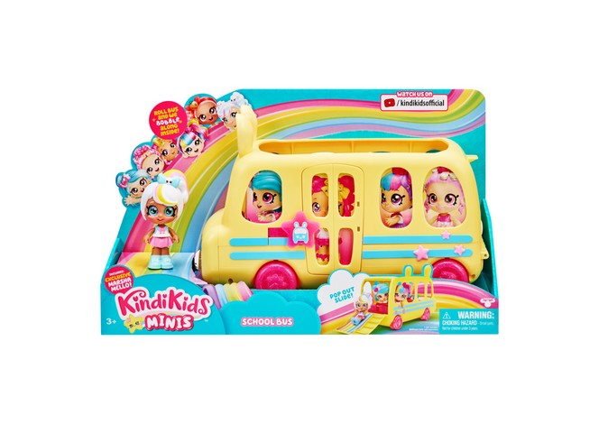 Kindi Kids Minis School Bus With Doll Age:3 Years +