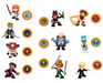 One Piece Mini Action Figures  Asst
