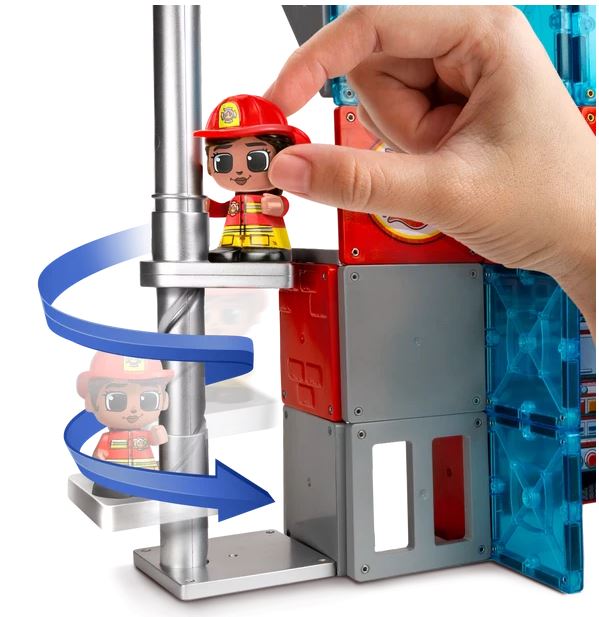 Bluey Tile Town Firestation Set