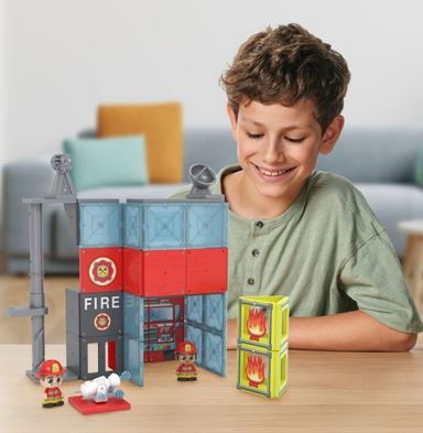 Bluey Tile Town Firestation Set