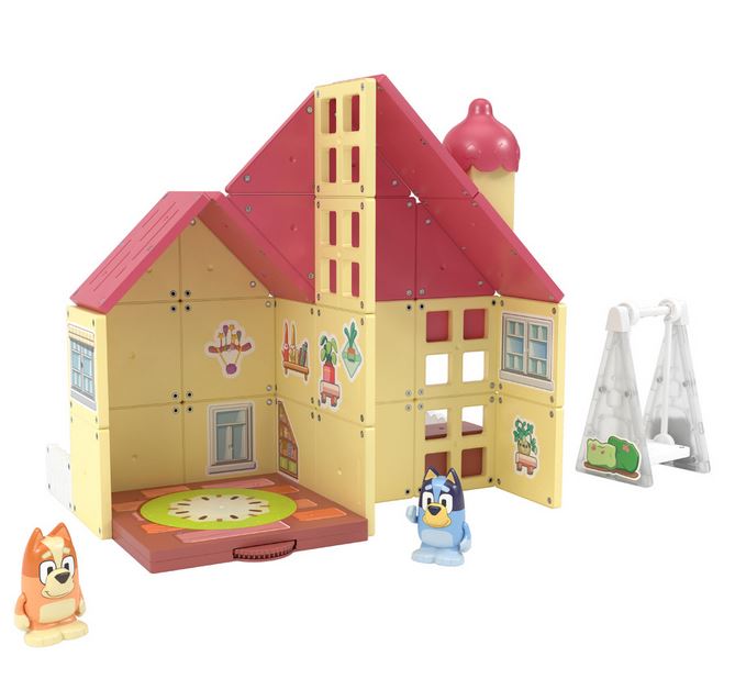 Bluey Magnetic Tile Town Family Home Set 