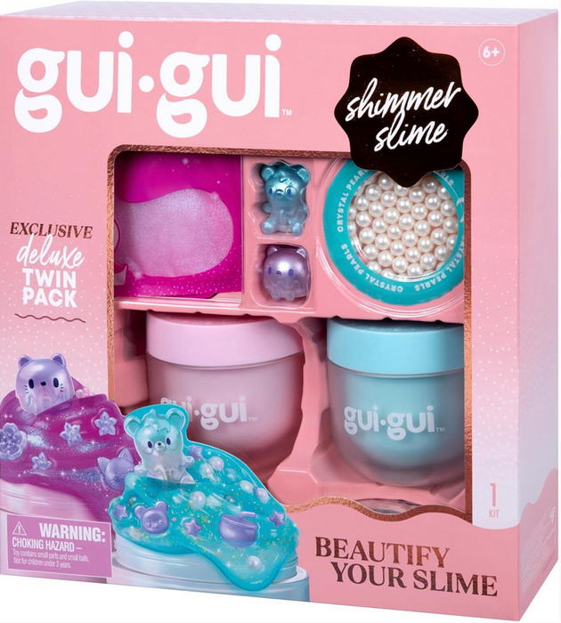 Gui-gui Shimmer Beauty Slime Dlx Twin Pack