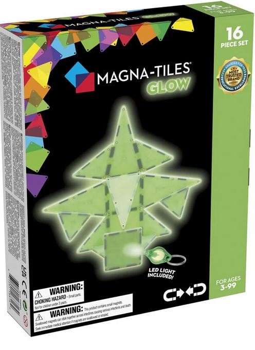 Magna- Tiles Glow 16 Piece Set Ages:3+