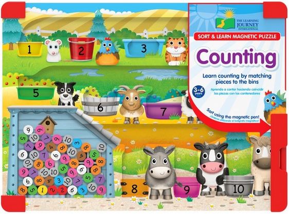 Sort & Learn Magnetic Counting Puzzle