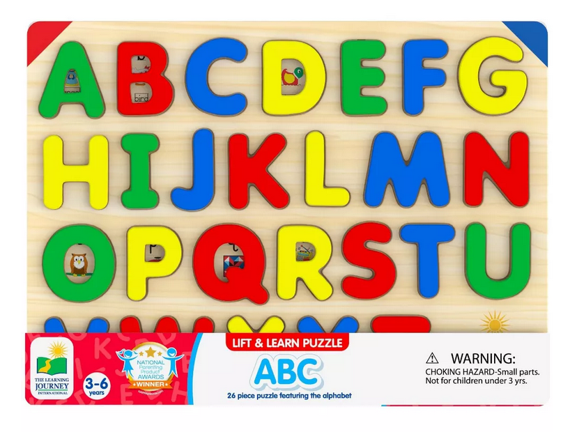 Lift & Learn Abc Wooden Puzzle 26 Piece