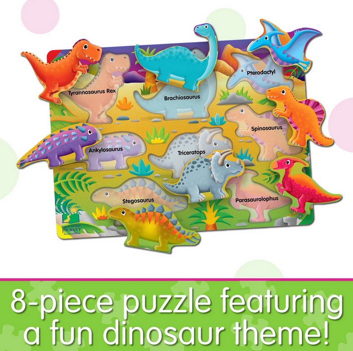 My First Lift & Learn Dinosaur 8 Piece Wooden Puzzle