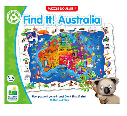 Puzzle Doubles Find It Australia Floor Puzzle