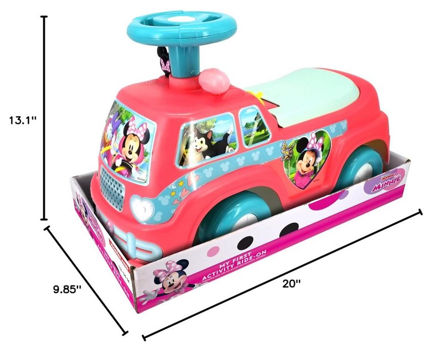 Lights N Sounds Minnie Camping Van Ride-on Car