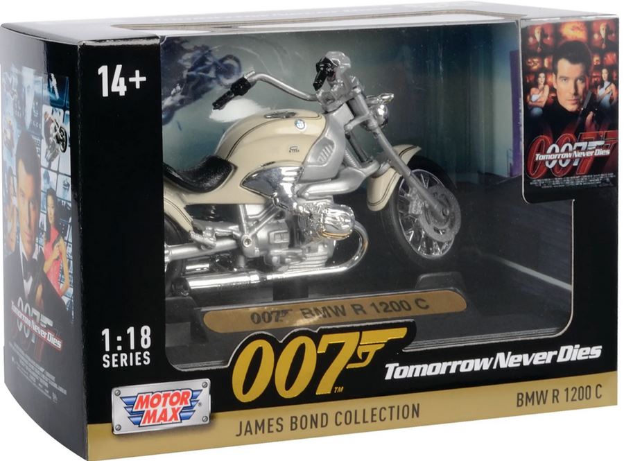 James Bond 1.18 Sc Bmw R 1200c Motorcyle Die Cast